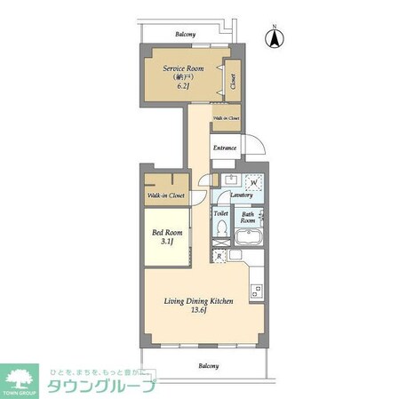 コンフォリア竹ノ塚イーストの物件間取画像